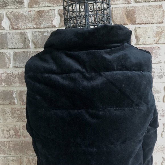 Zeroxposur Black Vest Small Black NWT Puffer Quilted Velour Front Zip Po… - Picture 5 of 14